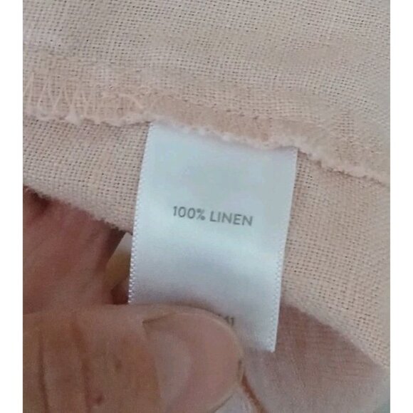 J. Jill Love Linen 100% Linen Blazer Jacket Size XL Pink Classic Minimalist - Picture 6 of 9